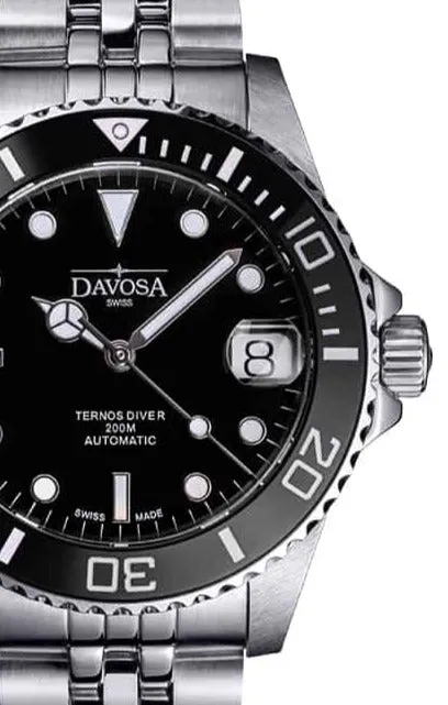 Ternos Medium Automatic Black Diving Watch 16619505