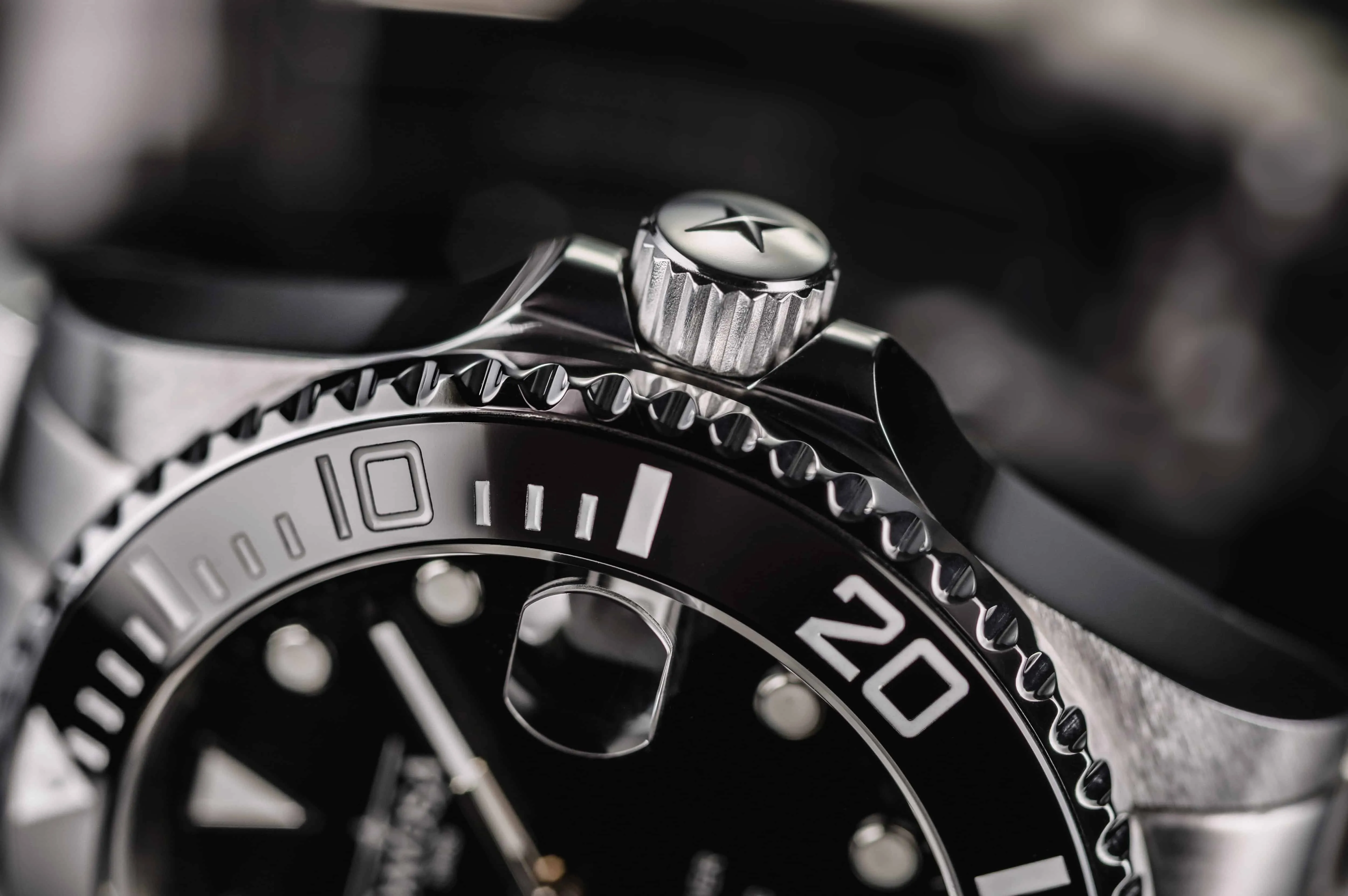 Ternos Medium Automatic Black Diving Watch 16619505