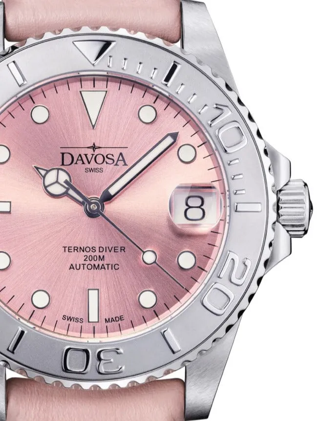 Ternos Medium Automatic Limited Edition California Pink Diver Watch 16619960