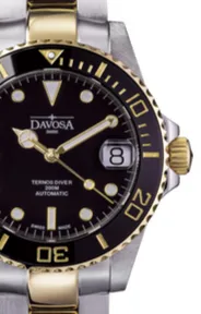Ternos Medium Automatic Swiss-Made Black Gold Diving Watch 16619750 OUTLET