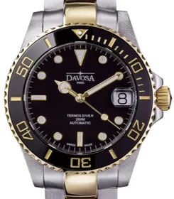 Ternos Medium Automatic Swiss-Made Black Gold Diving Watch 16619750 OUTLET