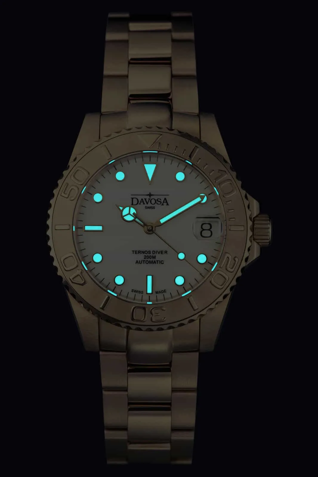 Ternos Medium Automatic Swiss-Made Gold-Tone Diving Watch 16619820 OUTLET