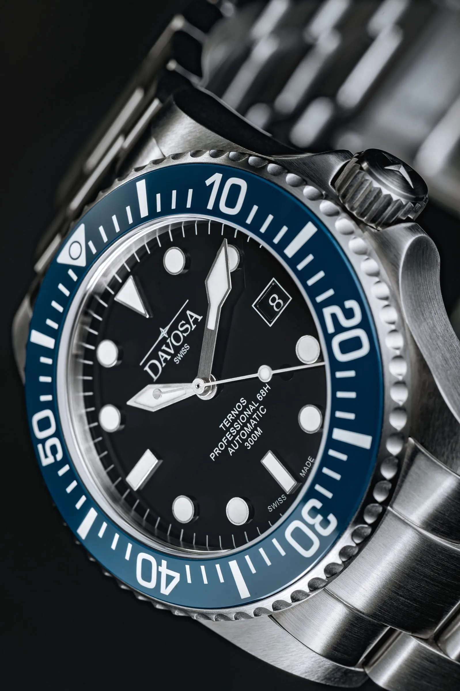 Ternos Professional 68h Automatic 300m Blue Black Diving Watch 16153804