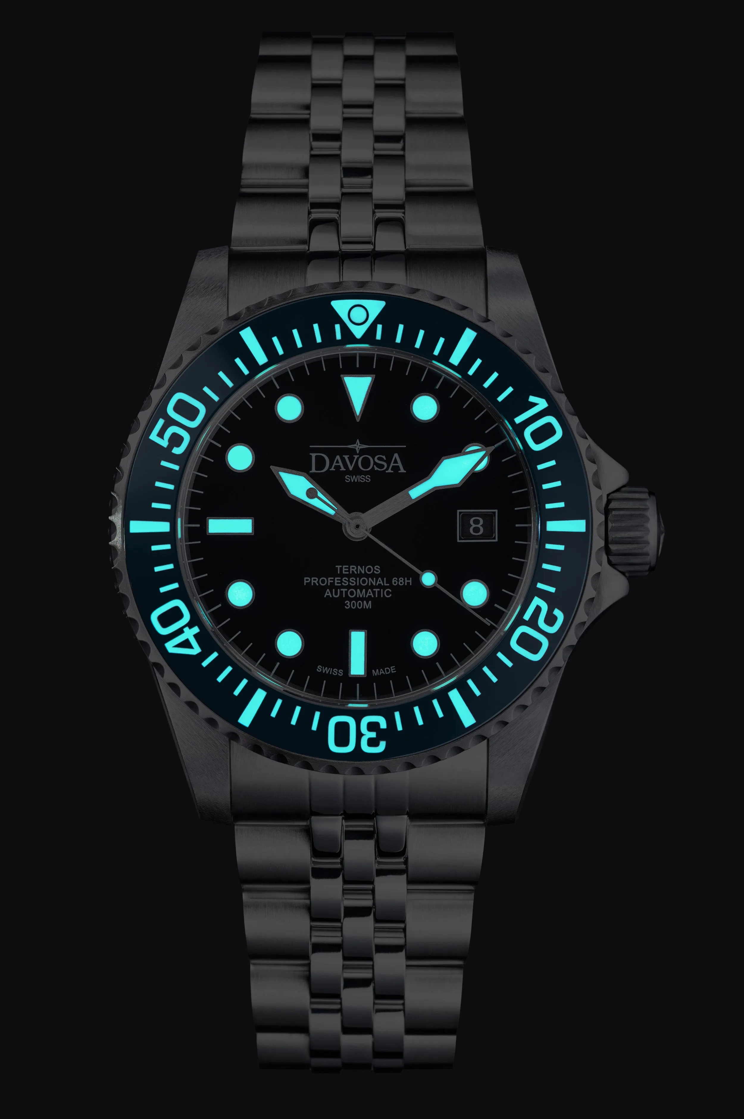 Ternos Professional 68h Automatic 300m Blue Black Diving Watch 16153804