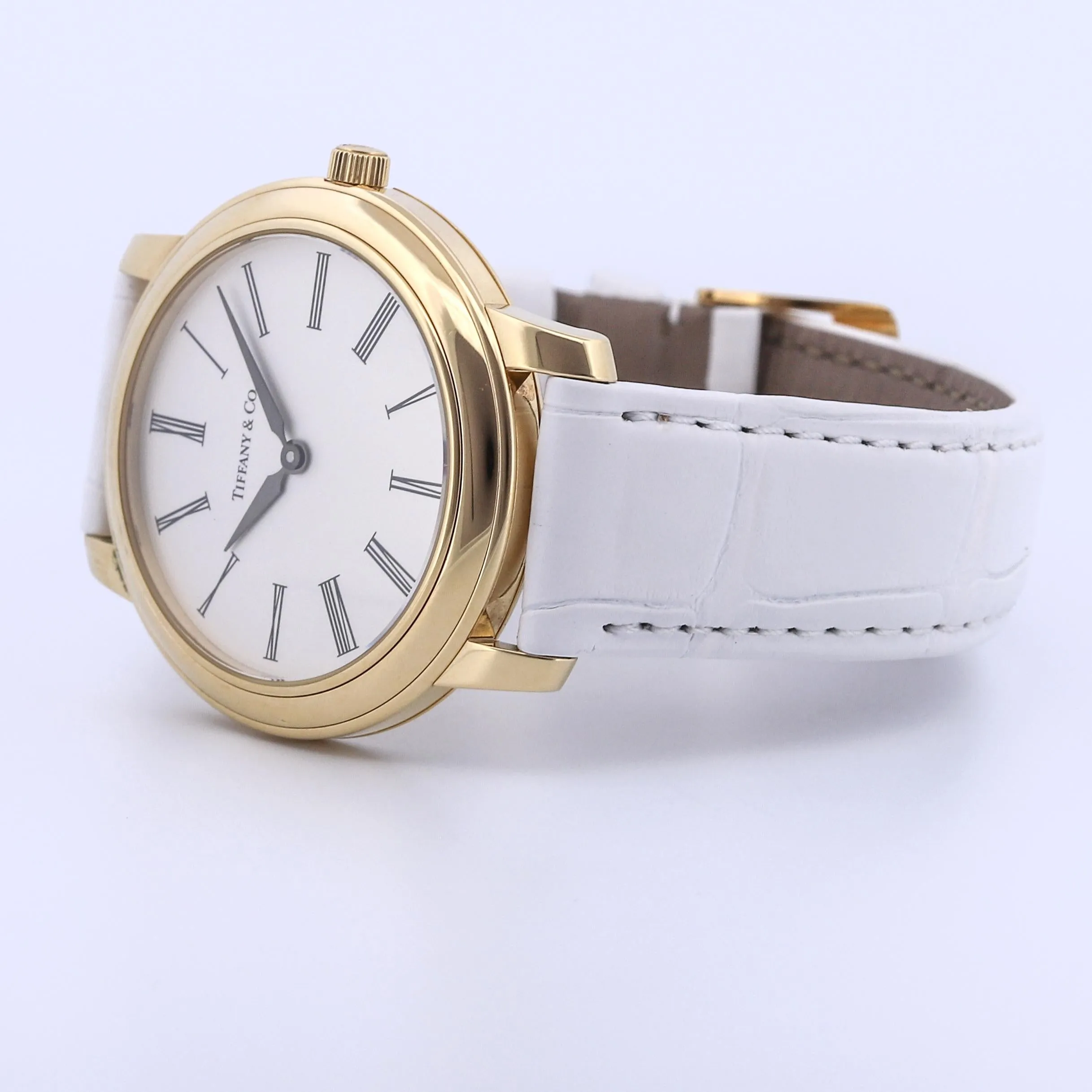 Tiffany & Co. 18k Gold 37mm Women's Manual-Wind Watch Mark Resonator