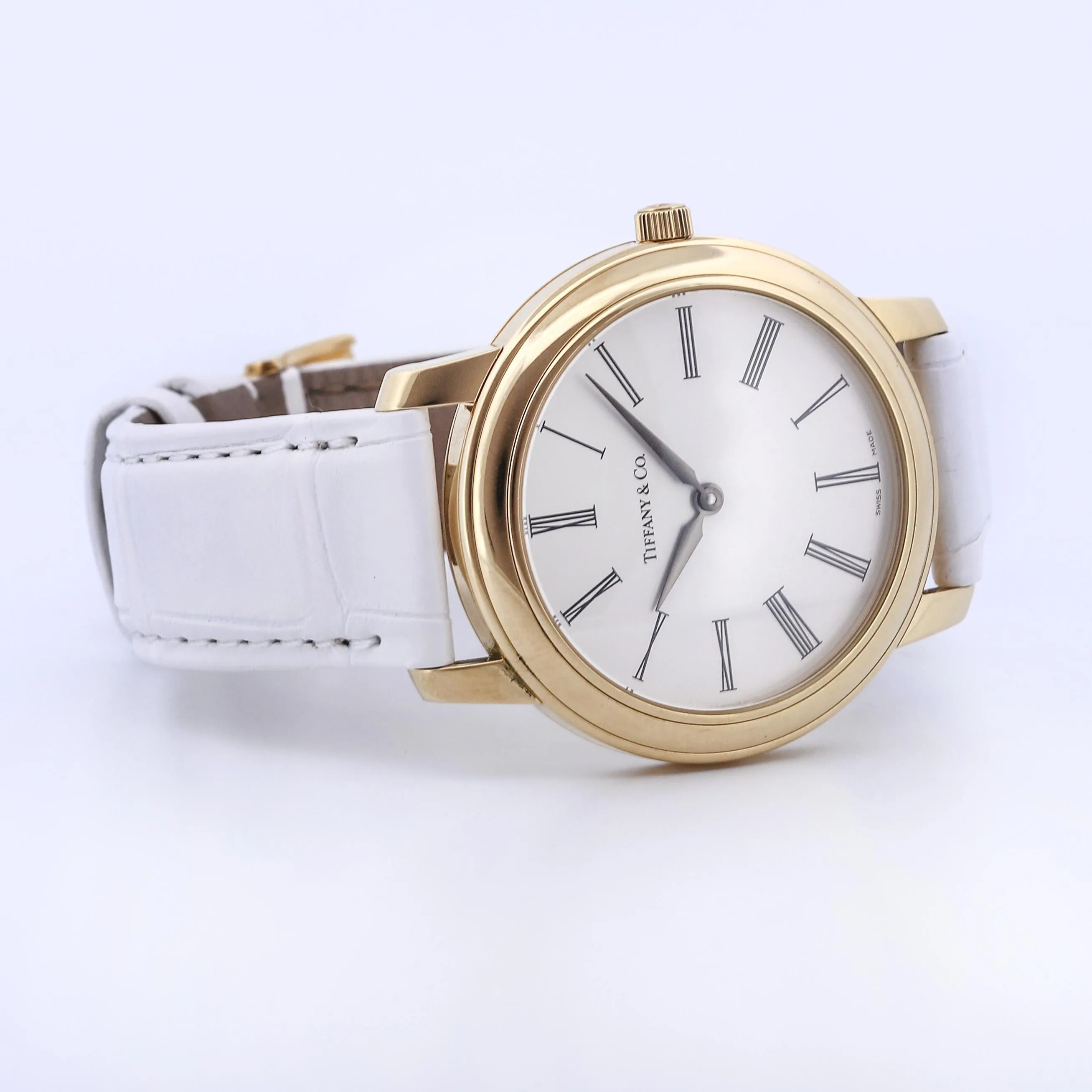 Tiffany & Co. 18k Gold 37mm Women's Manual-Wind Watch Mark Resonator