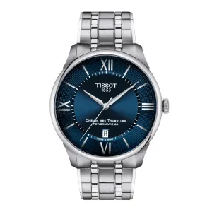 Tissot Chemin Des Tourelles Powermatic 80 Mens Stainless Steel Blue Dial Watch