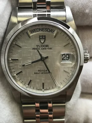 Tudor Prince Day-Date 76200 Offwhite Linen dial Dial Automatic Watch