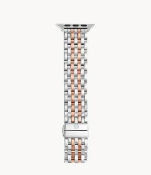 Two-Tone Pink Gold-Plated Bracelet Band for Apple Watch®