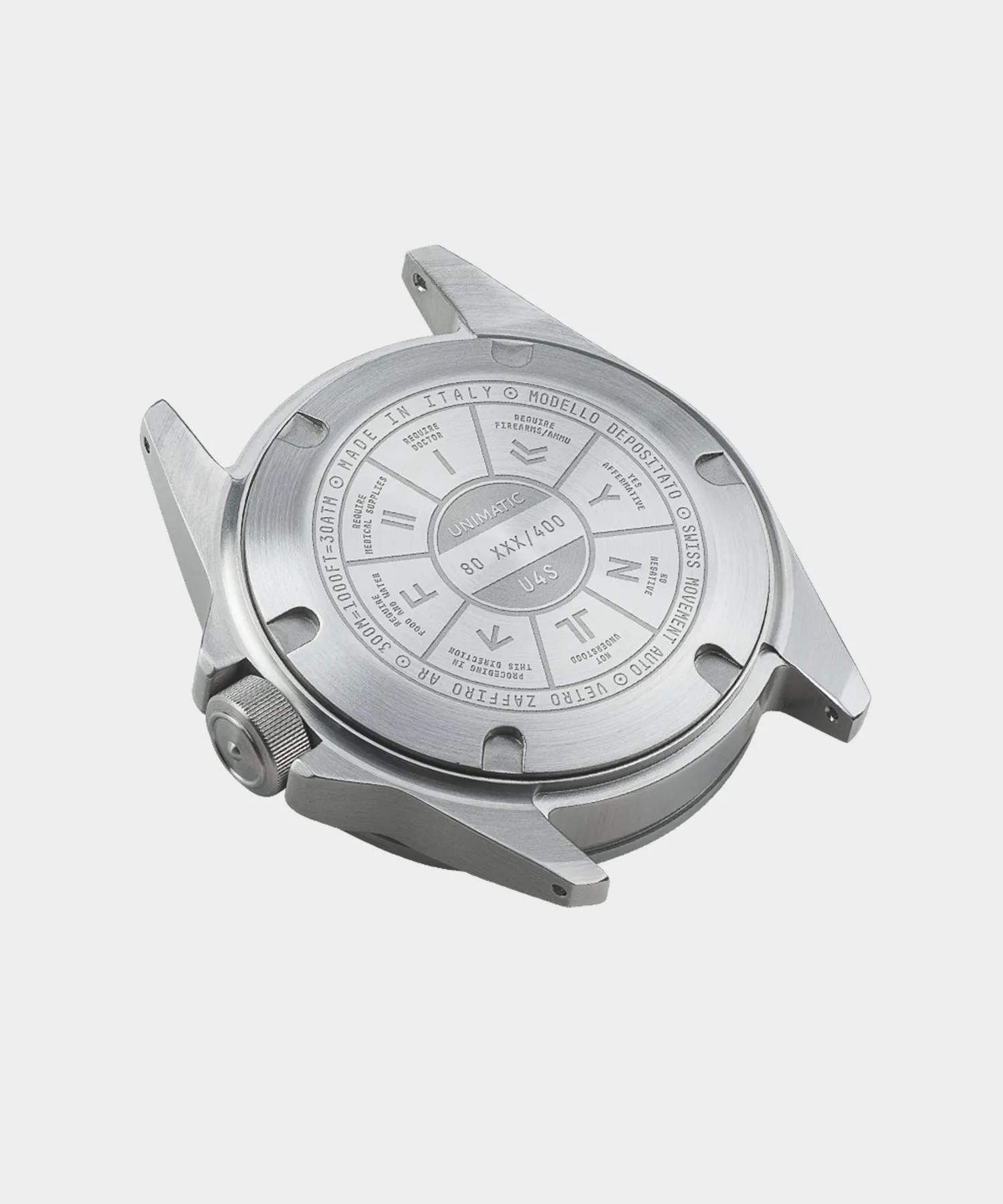 Unimatic U4S Classic Military Watch in Olive with silver dial