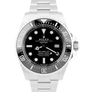 UNWORN PAPERS Rolex Sea-Dweller Deepsea 126660 Black Stainless 44mm Watch B P