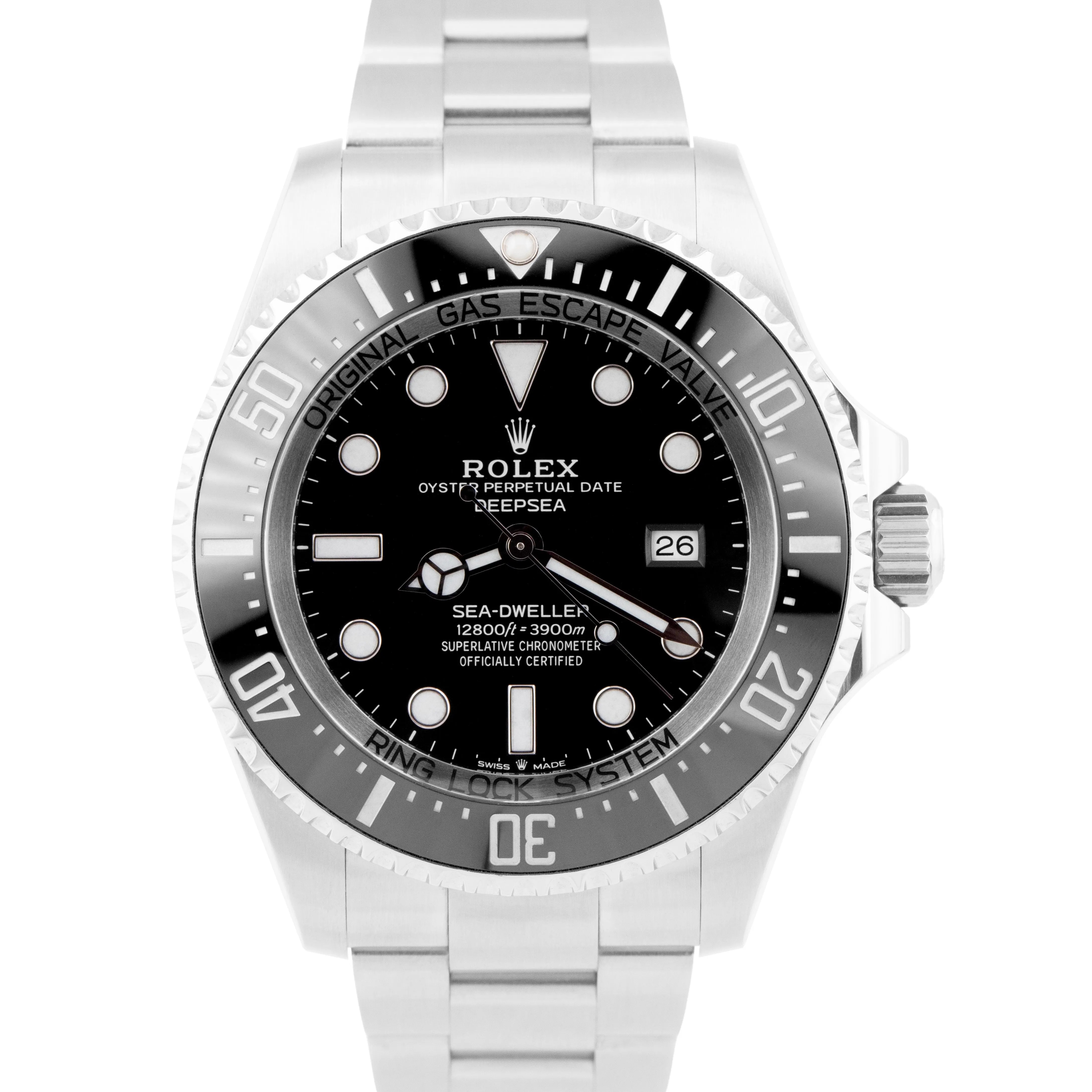 UNWORN PAPERS Rolex Sea-Dweller Deepsea 126660 Black Stainless 44mm Watch B P