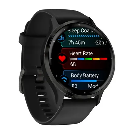 Venu® 3 010-02784-01

Slate Stainless Steel Bezel with Black Case and Silicone Band