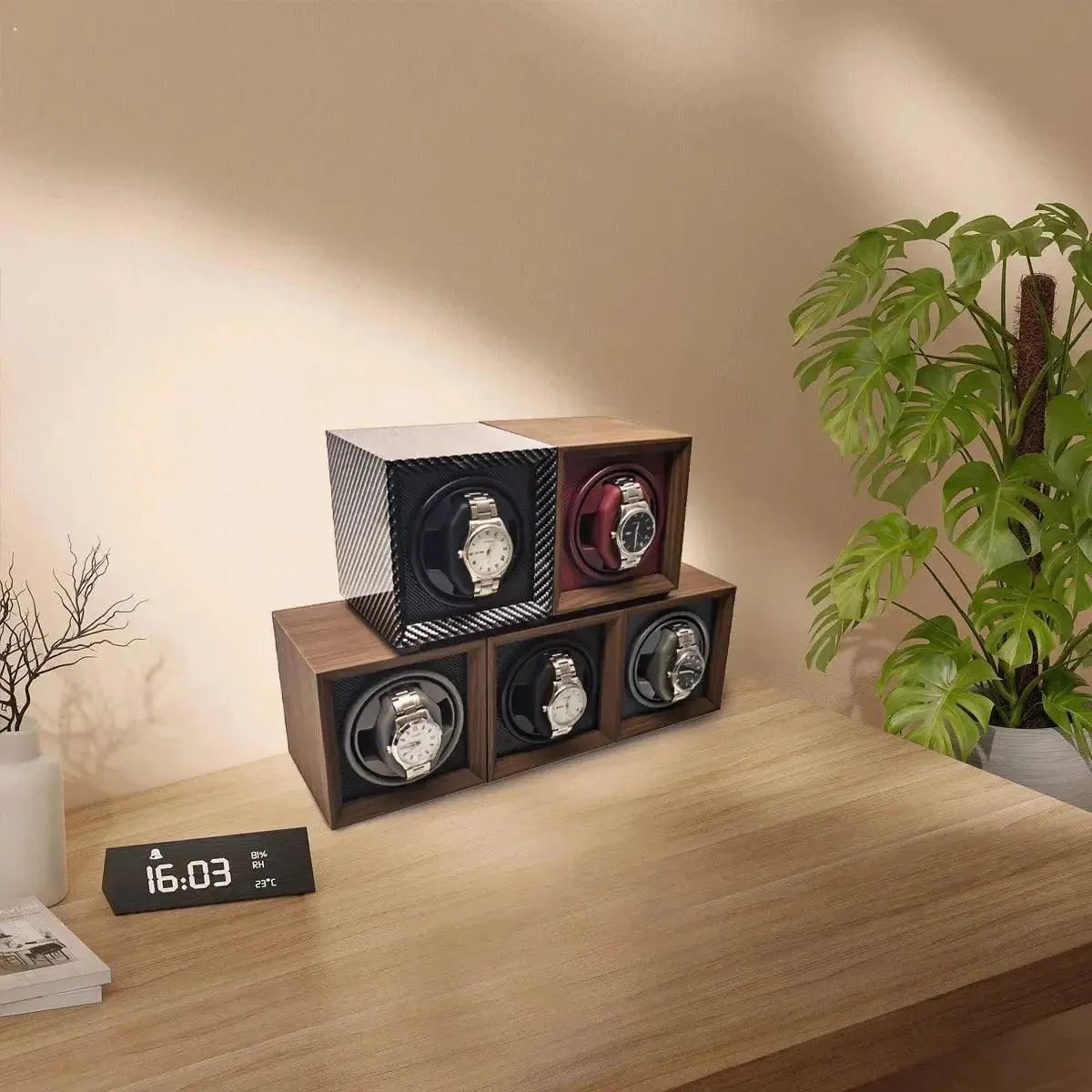 Watch Winder For Automatic Watches Usb Power Used Globally Mute Mabuchi Motor Mechanical Watch Electric Rotate Stand Box Wooden