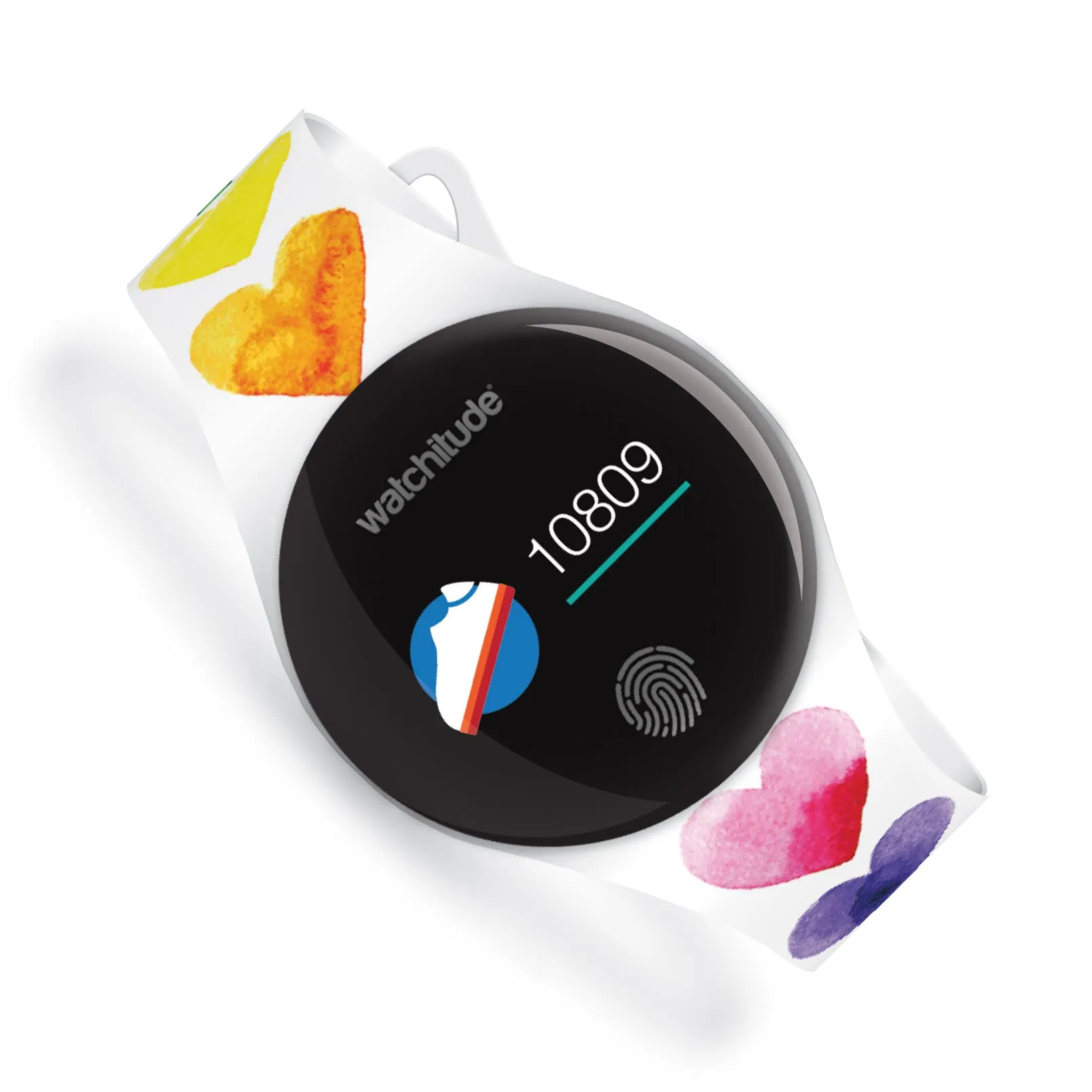 Watchitude Watercolor Hearts Move 2 Activity Watch