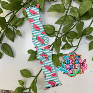 Watermelon and Stripes Print Watchbands