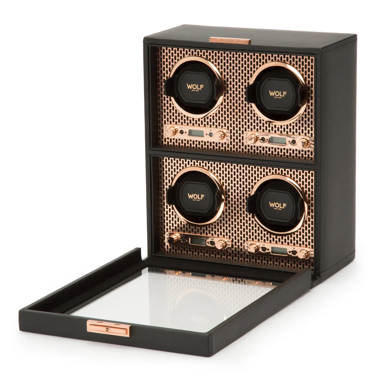 WOLF Axis 4 Piece Watch Winder - Copper
