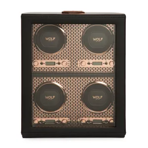 WOLF Axis 4 Piece Watch Winder - Copper
